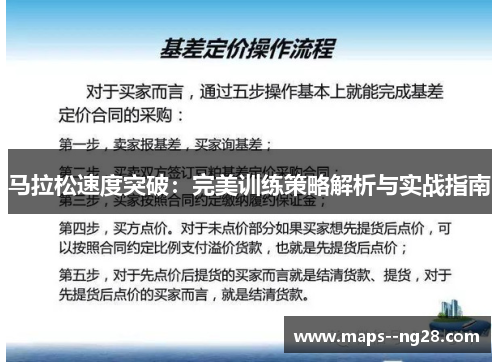 马拉松速度突破：完美训练策略解析与实战指南